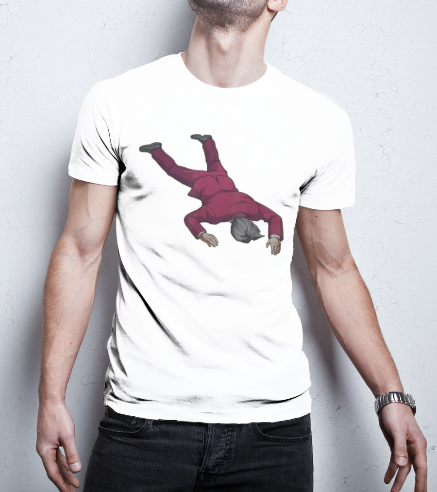 Ace Attorney Investigations Collection Miles Edgeworth Faceplant Pose T-Shirt