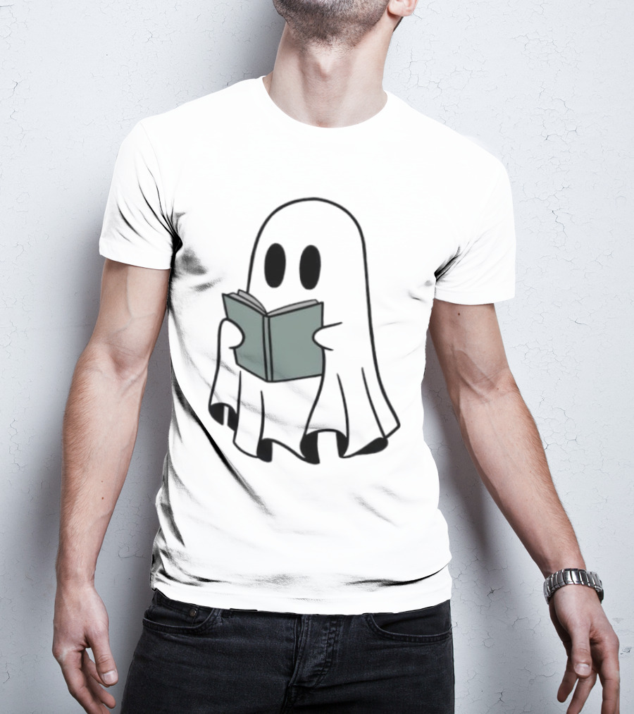 Fantôme Ghost Reading Book T-Shirt