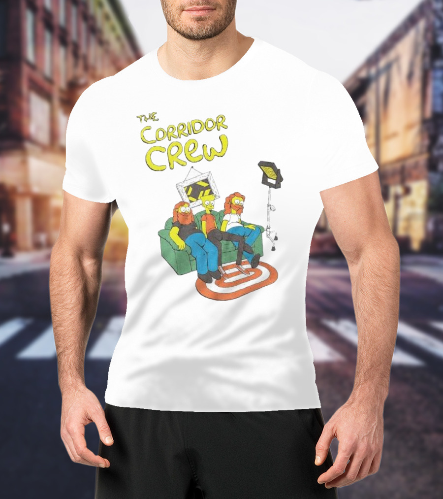 The Corridor Crew Couch Animation Characters With Lighting Equipment T-Shirt