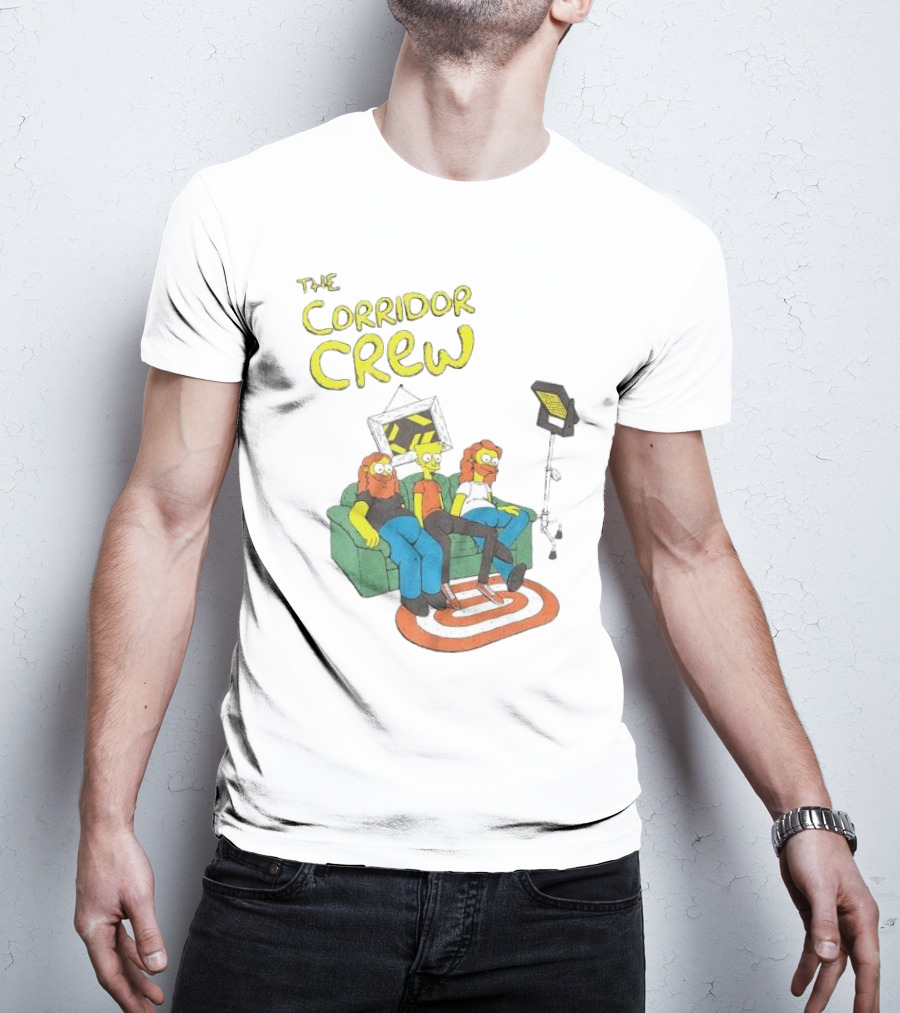 The Corridor Crew Couch Animation Characters With Lighting Equipment T-Shirt