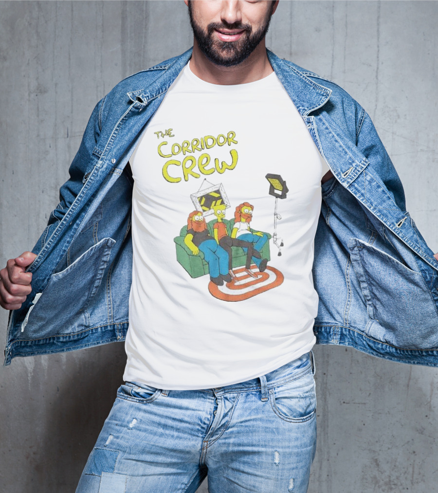 The Corridor Crew Couch Animation Characters With Lighting Equipment T-Shirt