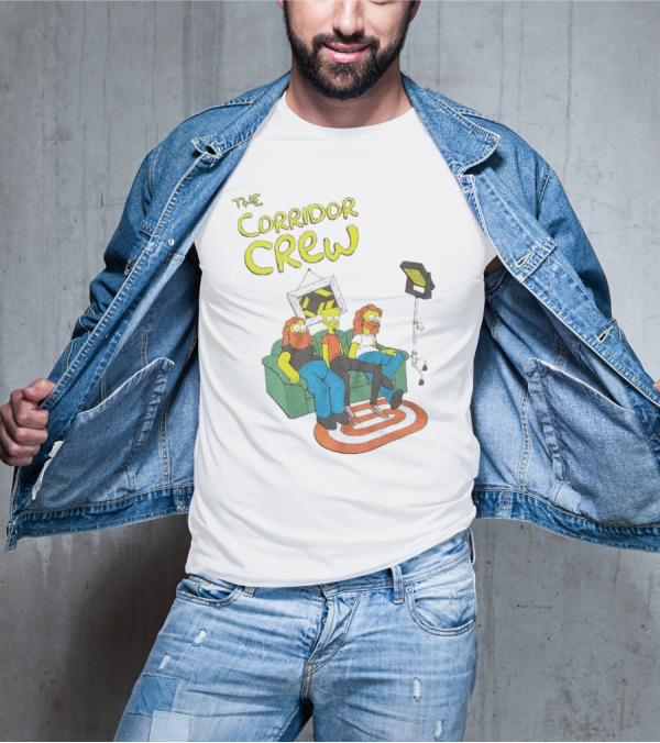 The Corridor Crew Couch Animation Characters With Lighting Equipment T-Shirt