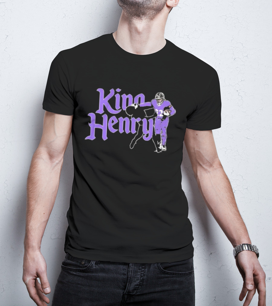 King Henry Derrick Henry Baltimore Ravens Player Number 22 T-Shirt
