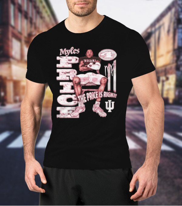 Myles Price Indiana Hoosiers The Price Is Right Football Number 4 T-Shirt
