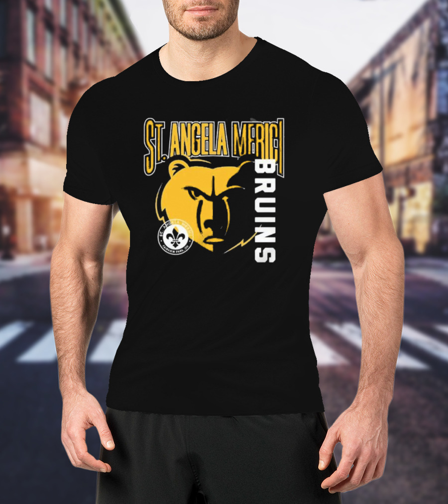 St. Angela Merici Bruins Bear Logo Normandy Park Ohio T-Shirt