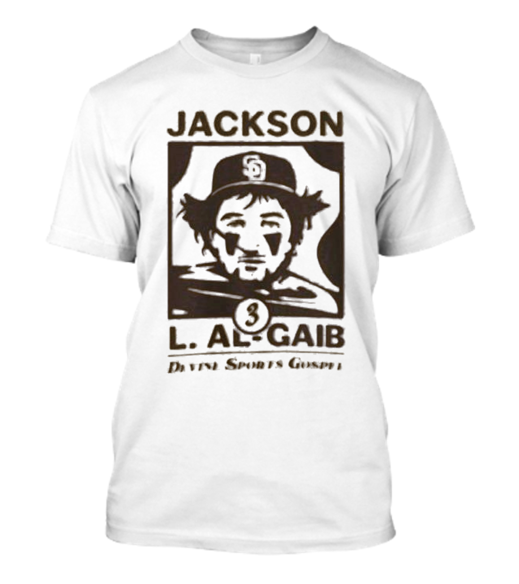 Devine Sports Gospel Jackson L Al-Gaib San Diego Padres 3 T-Shirt