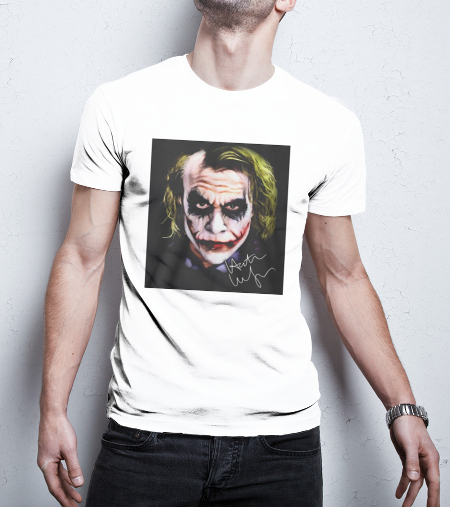 Joker 2 Heath Ledger Signature T-Shirt