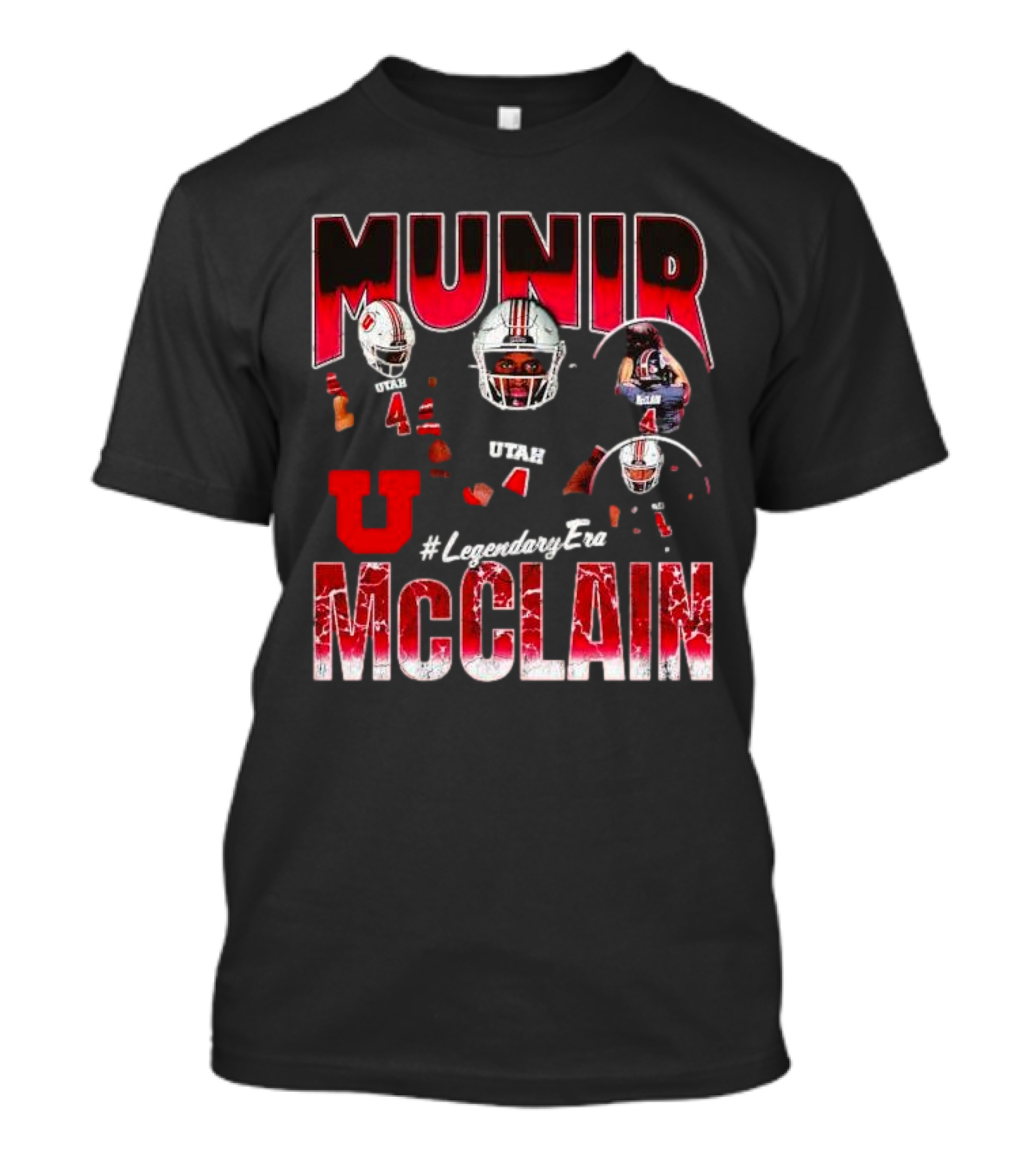Munir McClain Utah Utes Football #LegendaryEra Vintage T-Shirt