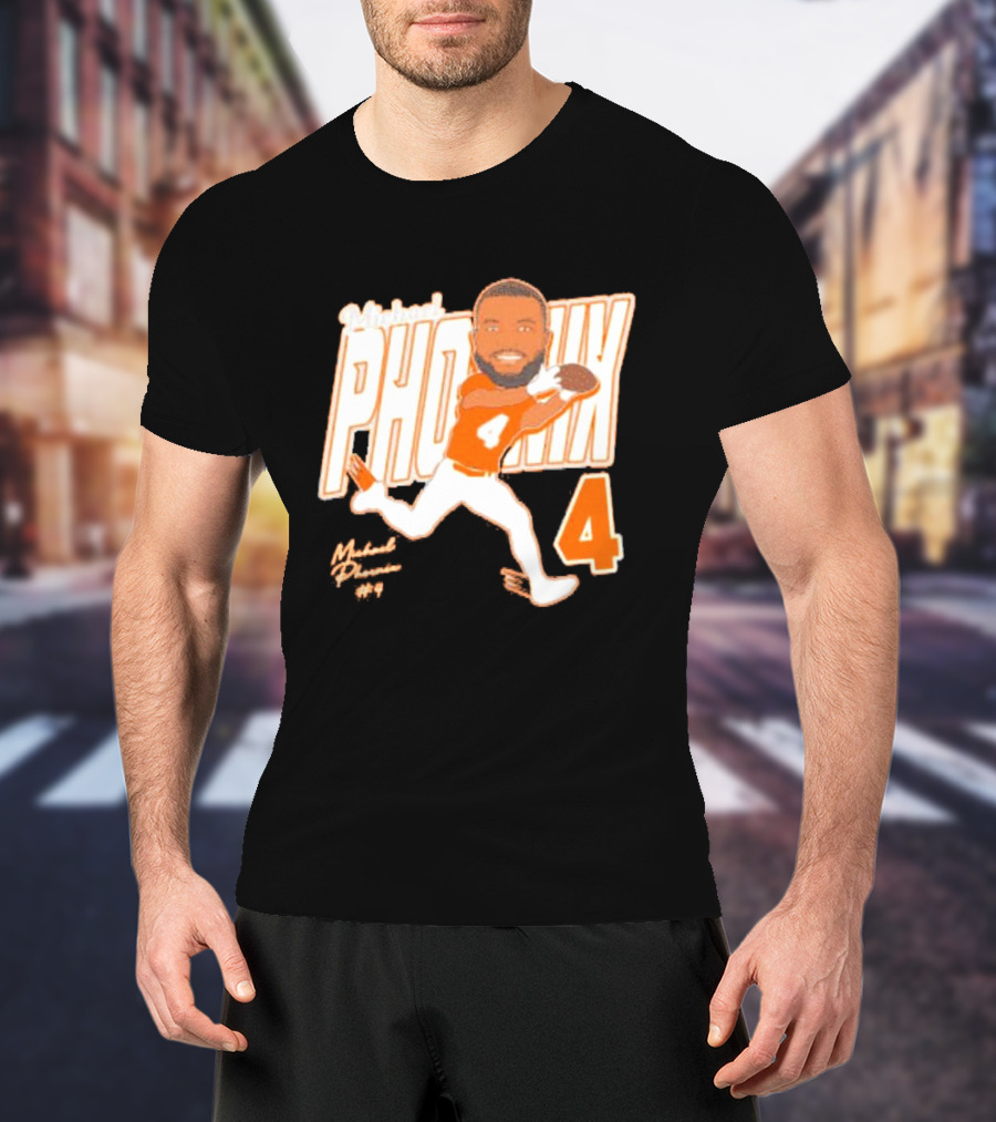 Michael Phoenix #4 Sam Houston Bearkats Signature Player Cartoon T-Shirt