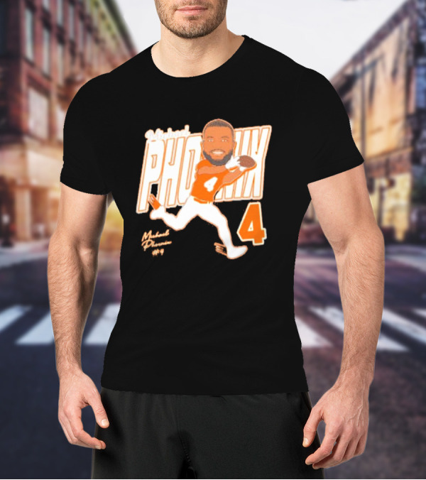 Michael Phoenix #4 Sam Houston Bearkats Signature Player Cartoon T-Shirt