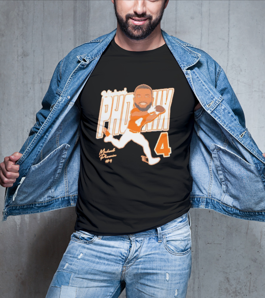 Michael Phoenix #4 Sam Houston Bearkats Signature Player Cartoon T-Shirt