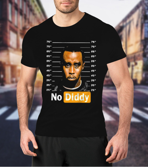 No Diddy Sean P Diddy Combs Mugshot Height Lines T-Shirt