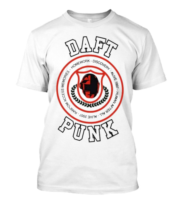 Daft Punk Homework Discovery Alive 1997 Human After All Alive 2007 Random Access Memories T-Shirt