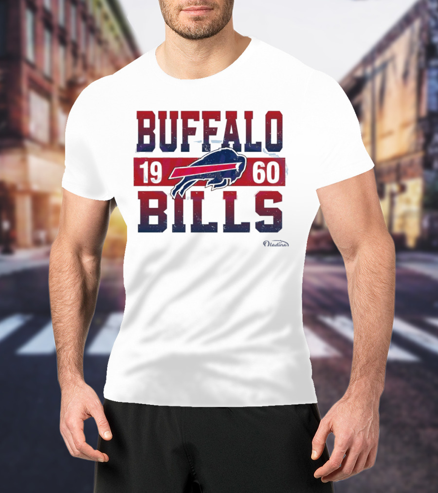 Buffalo Bills 1960 Retro Vintage Football Logo New Era T-Shirt