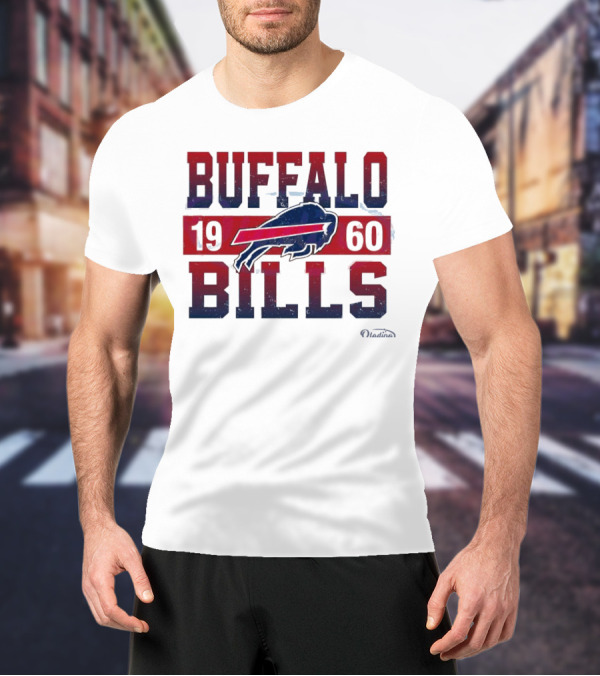 Buffalo Bills 1960 Retro Vintage Football Logo New Era T-Shirt