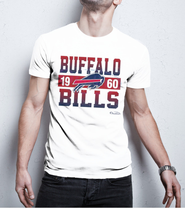 Buffalo Bills 1960 Retro Vintage Football Logo New Era T-Shirt