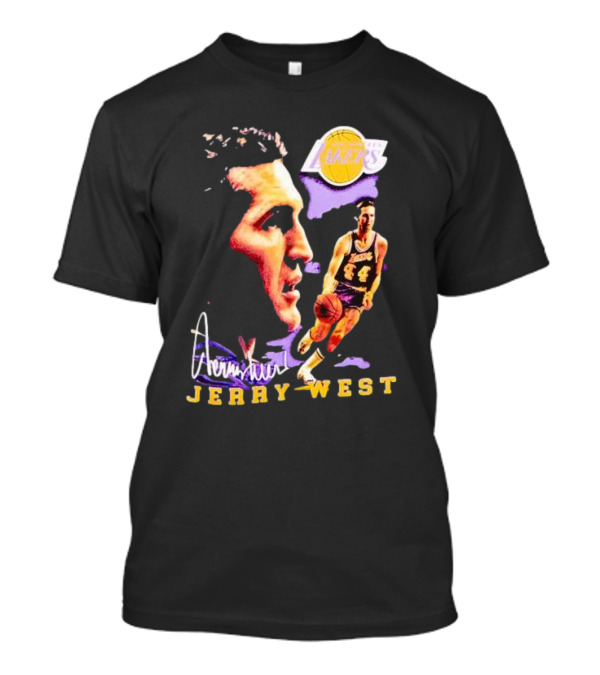 Los Angeles Lakers Vintage Jerry West Forever Signature Lakers T-Shirt