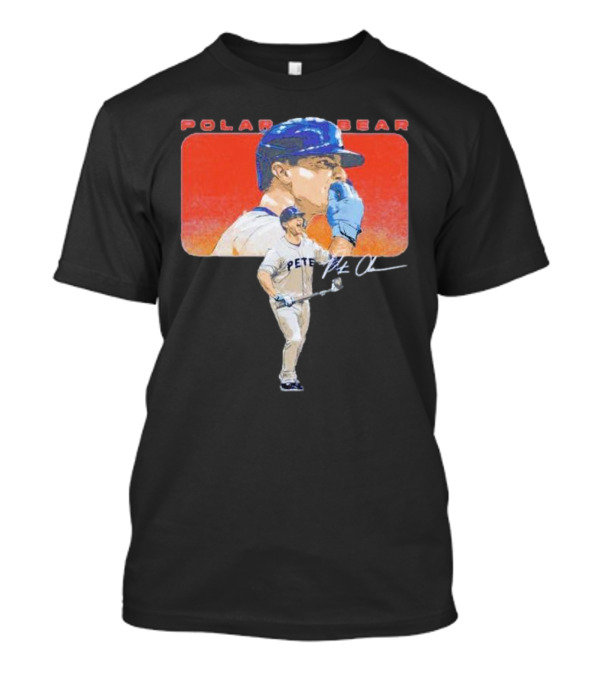 Polar Bear Pete Alonso Chef Kiss New York Mets Signature T-Shirt