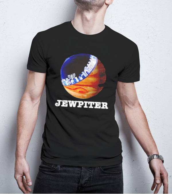 Jewpiter Menorah City Planet Jupiter T-Shirt