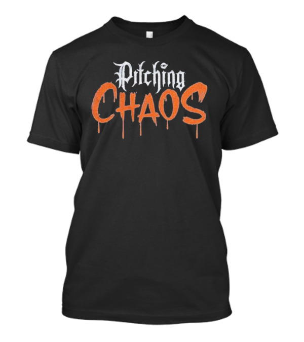 Pitching Chaos Detroit Tigers Baseball T-Shirt