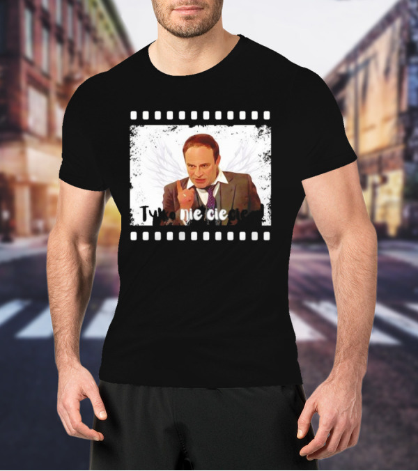 Tylko Nie Cieciem Stanisław Anioł Filmstrip Winged T-Shirt