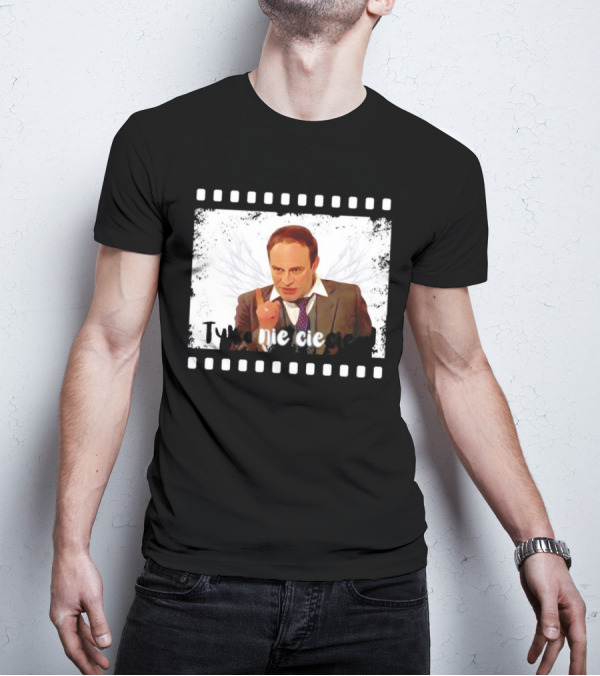 Tylko Nie Cieciem Stanisław Anioł Filmstrip Winged T-Shirt