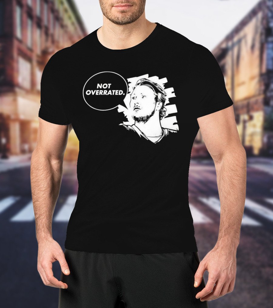 Buffalo Bills Josh Allen Not Overrated Speech Bubble T-Shirt