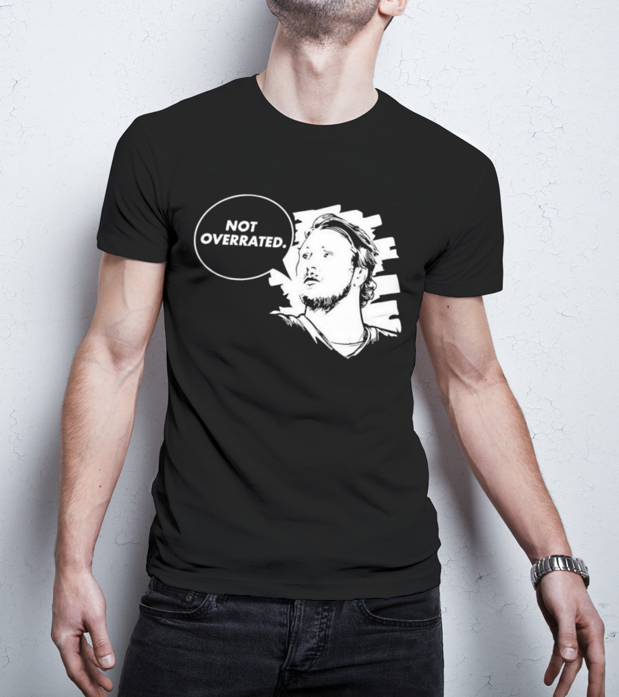 Buffalo Bills Josh Allen Not Overrated Speech Bubble T-Shirt