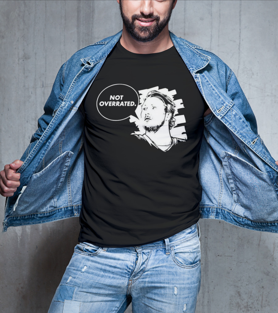 Buffalo Bills Josh Allen Not Overrated Speech Bubble T-Shirt