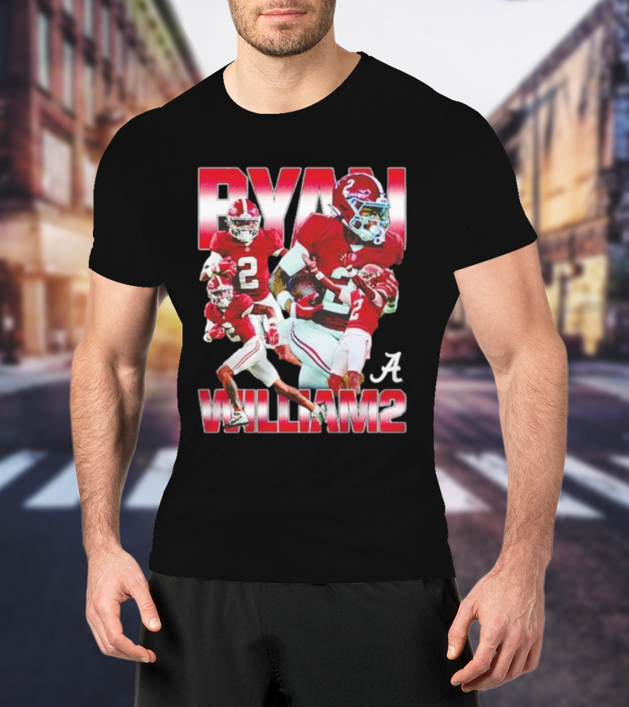 Ryan Williams Alabama Crimson Tide Football Collage T-Shirt