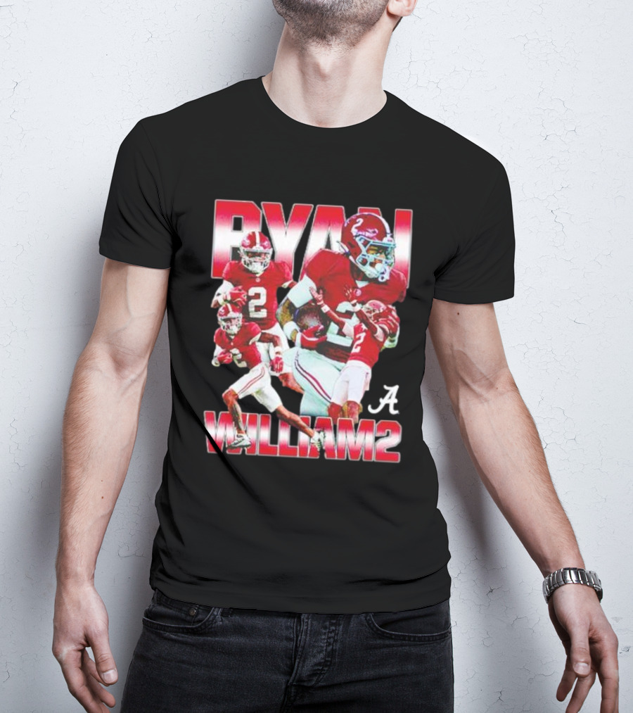 Ryan Williams Alabama Crimson Tide Football Collage T-Shirt