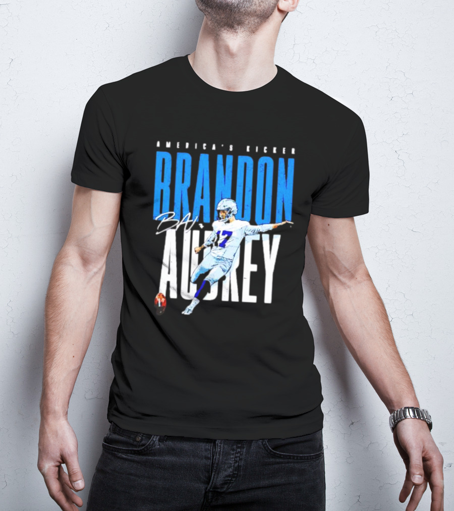 America's Kicker Brandon Aubrey Dallas Cowboys Signature T-Shirt