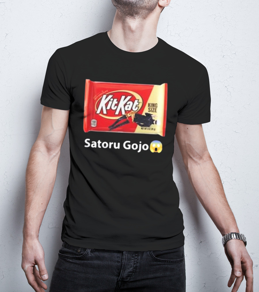 Mr. Goofy Ahh Kit Kat Satoru Gojo King Size T-Shirt