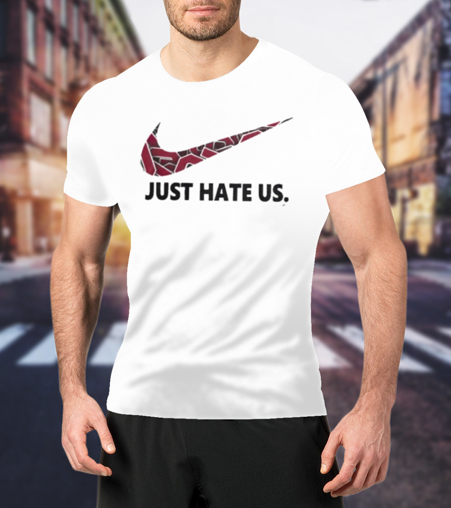 Oklahoma Sooners NCAA Just Hate Us Swoosh T-Shirt