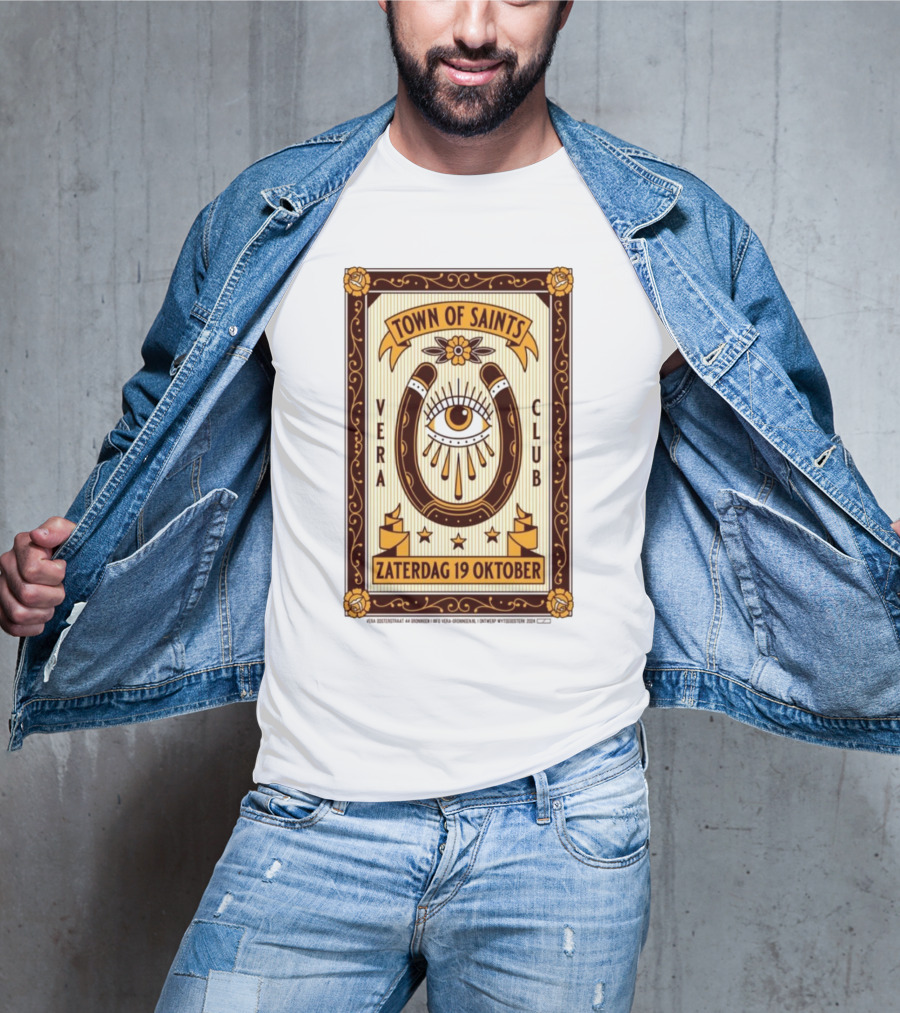 Town Of Saints Vera Club Zaterdag 19 Oktober Oosterstraat 44 Groningen Nederland T-Shirt