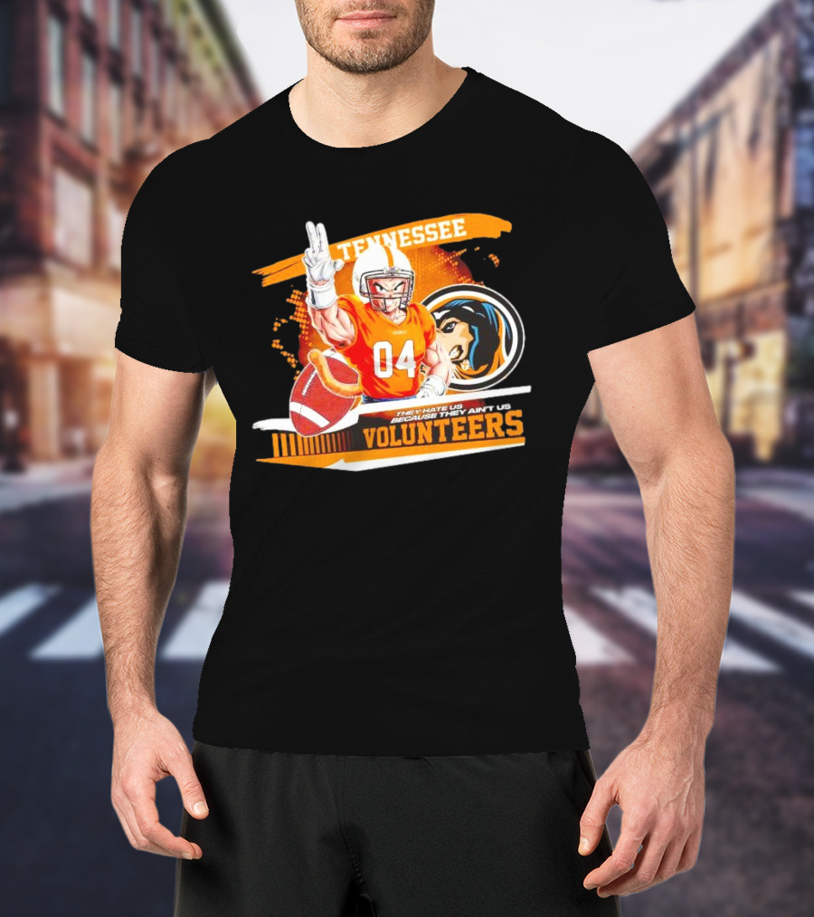 Tennessee Volunteers Goku 04 Football They Hate Us Because They Ain’t Us T-Shirt