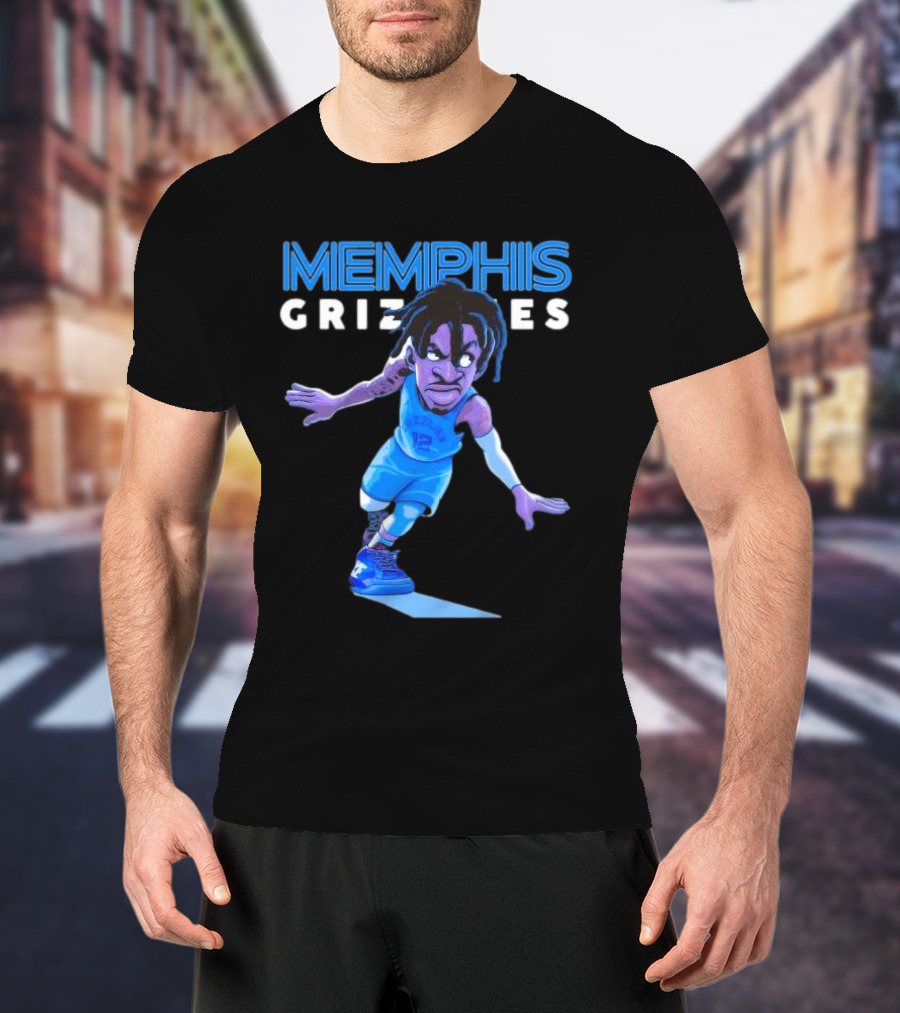 Memphis Grizzlies Ja Morant Cartoon Caricature T-Shirt