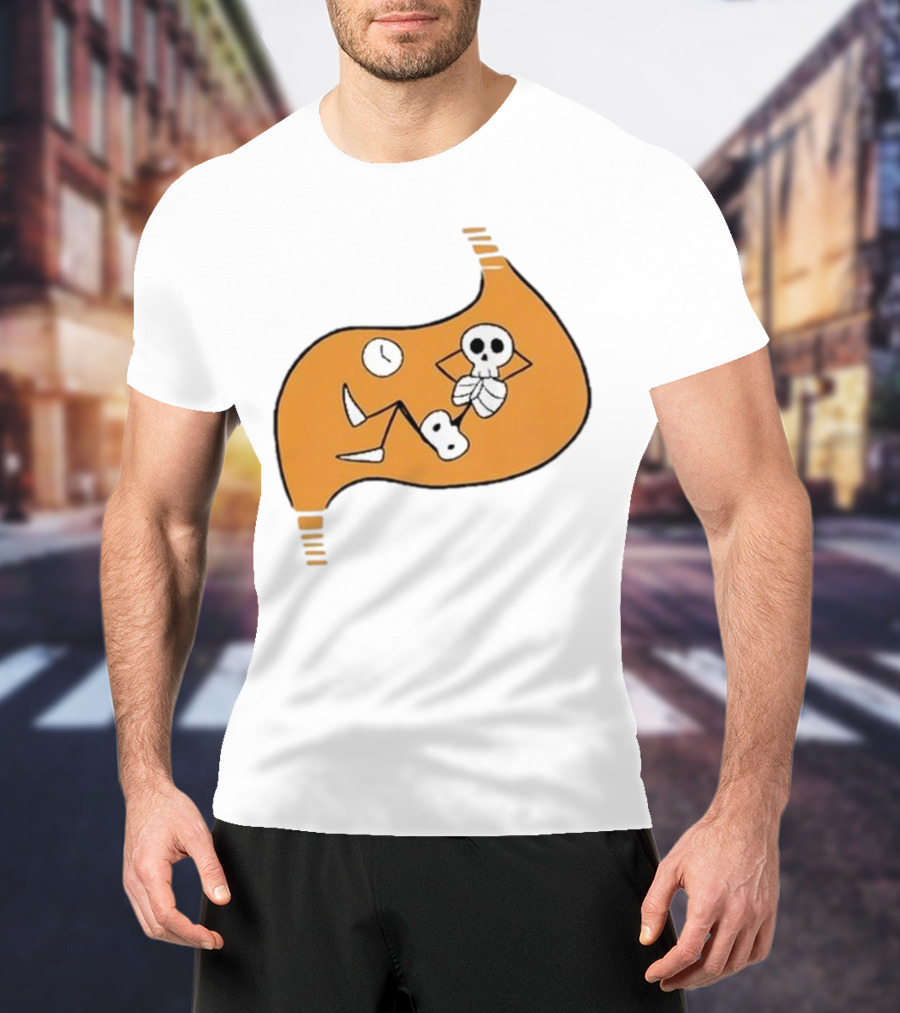 Delicious In Dungeon Meshi Laios Touden Skeleton Relaxing Inside Stomach T-Shirt