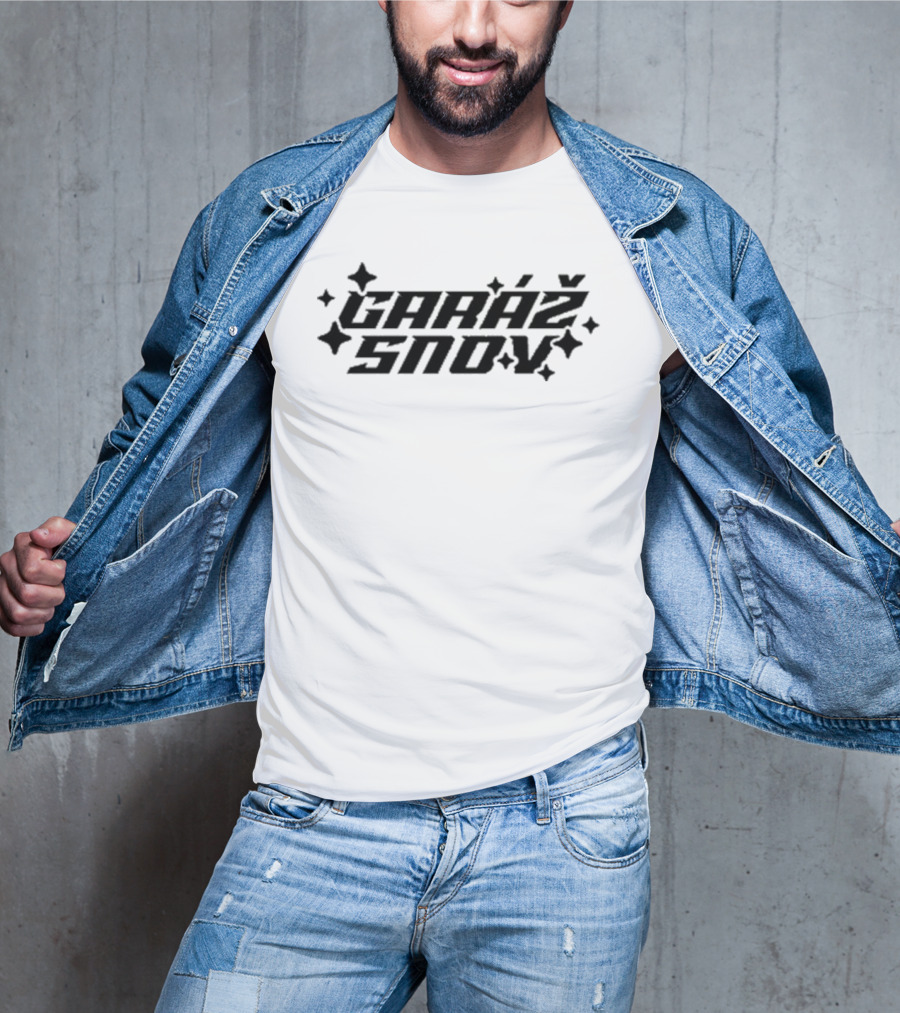 Koza Bobkov Garáž Snov Sparkling Text T-Shirt
