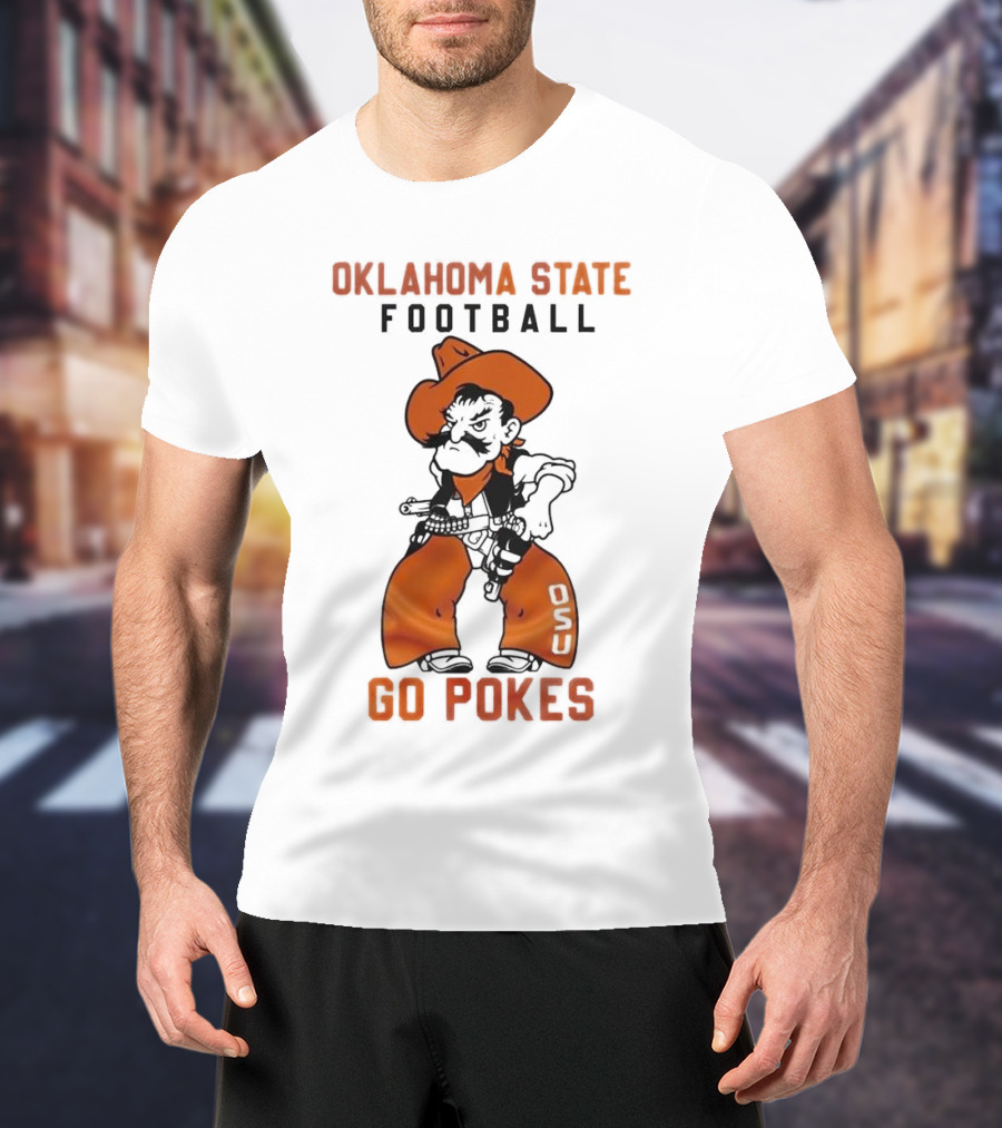 Oklahoma State Football Go Pokes OSU Cowboy T-Shirt