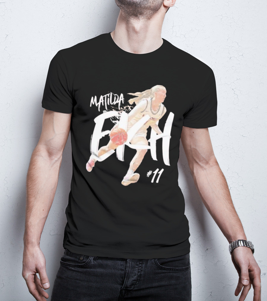Matilda Ekh #11 Virginia Tech Hokies Basketball Player T-Shirt