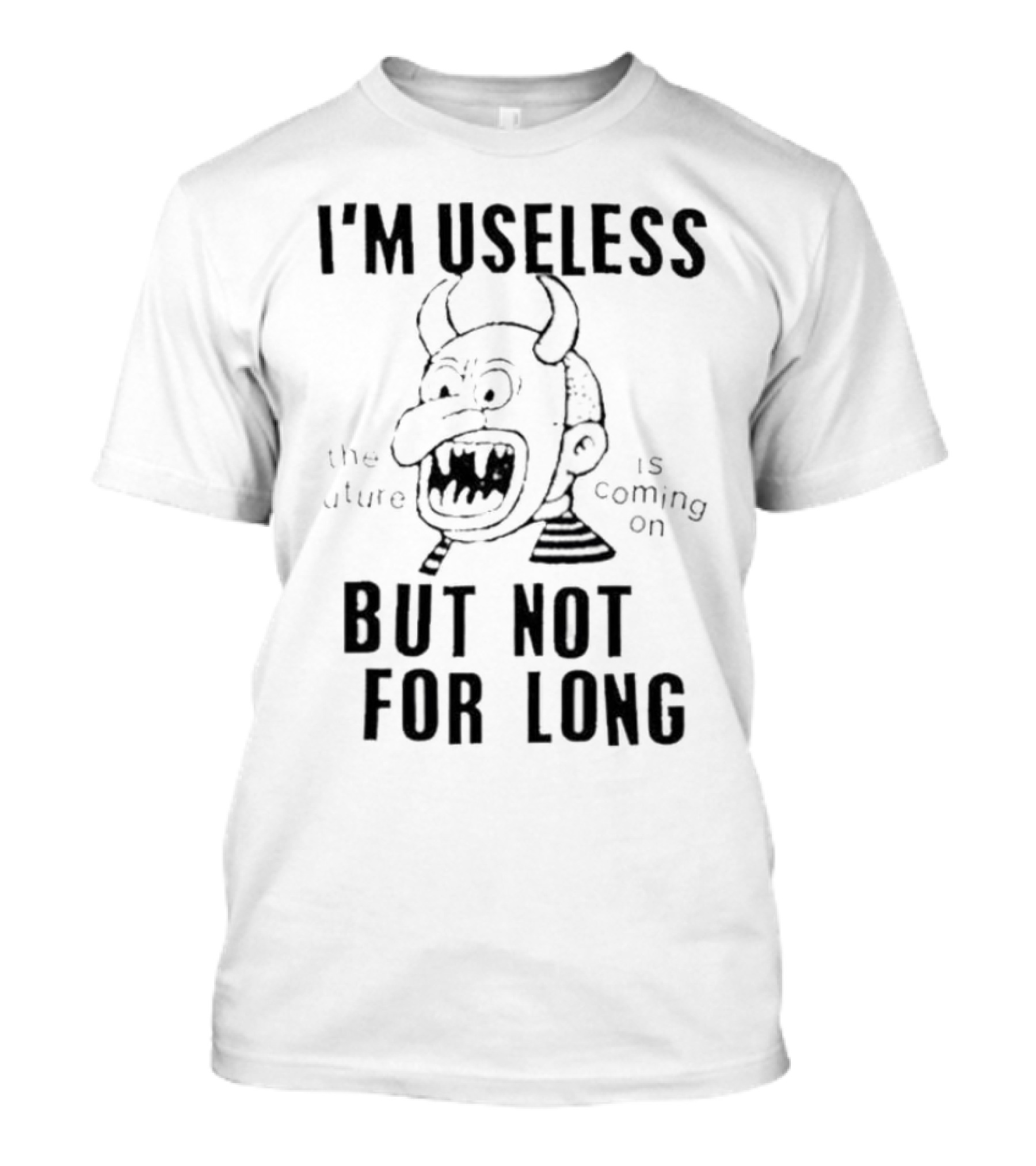 Gorillaz Lowlvl I’m Useless But Not For Long The Future Is Coming On Demon Face T-Shirt