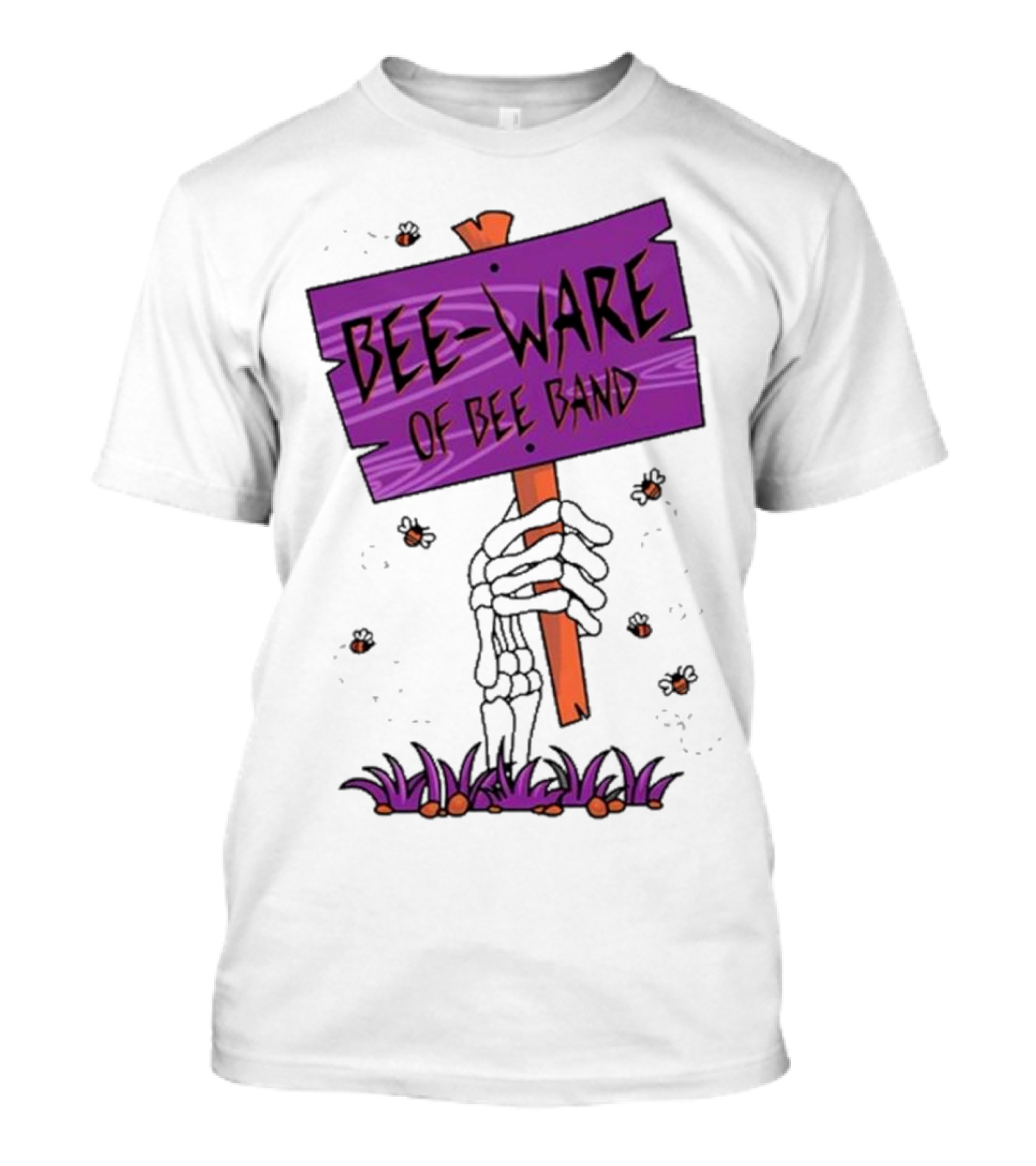 BEE-WARE Of BEE Band Honey Revenge Spooky Sign T-Shirt