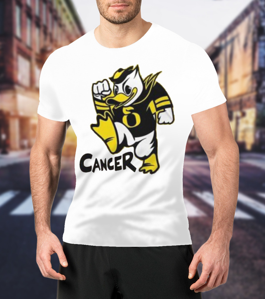 Oregon Ducks Fighting Cancer With Mascot T-Shirt