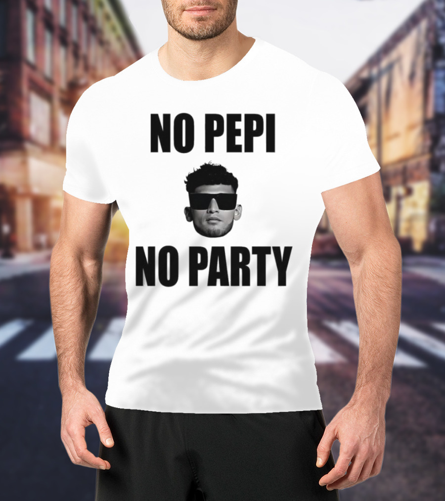 Ricardo Pepi No Pepi No Party Face With Sunglasses T-Shirt