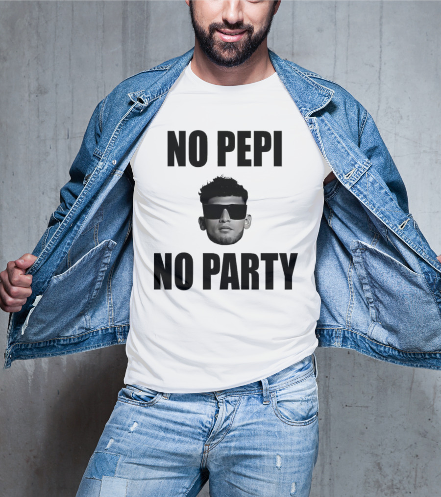 Ricardo Pepi No Pepi No Party Face With Sunglasses T-Shirt