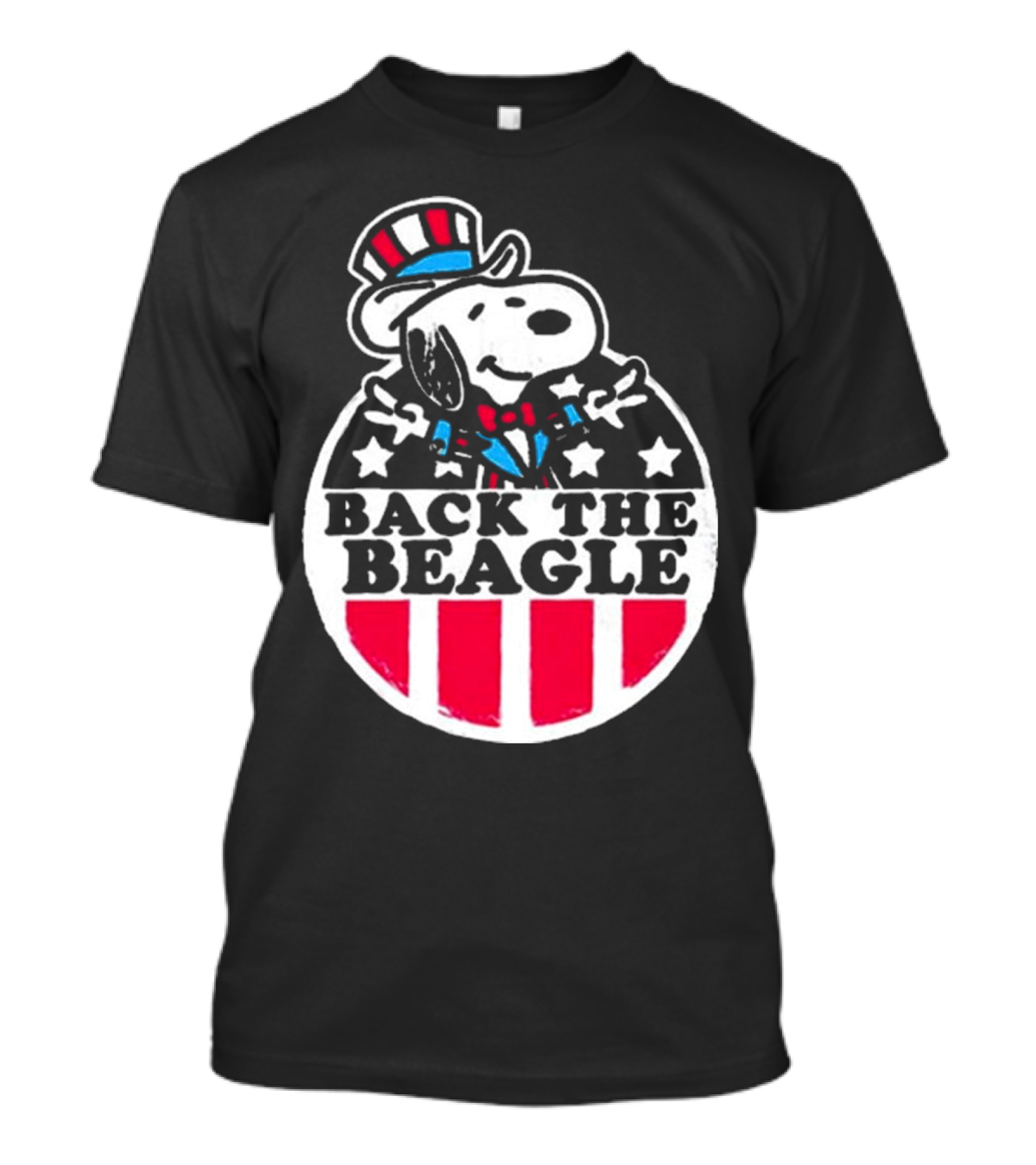 Snoopy Peanuts Back The Beagle Patriotic Uncle Sam T-Shirt