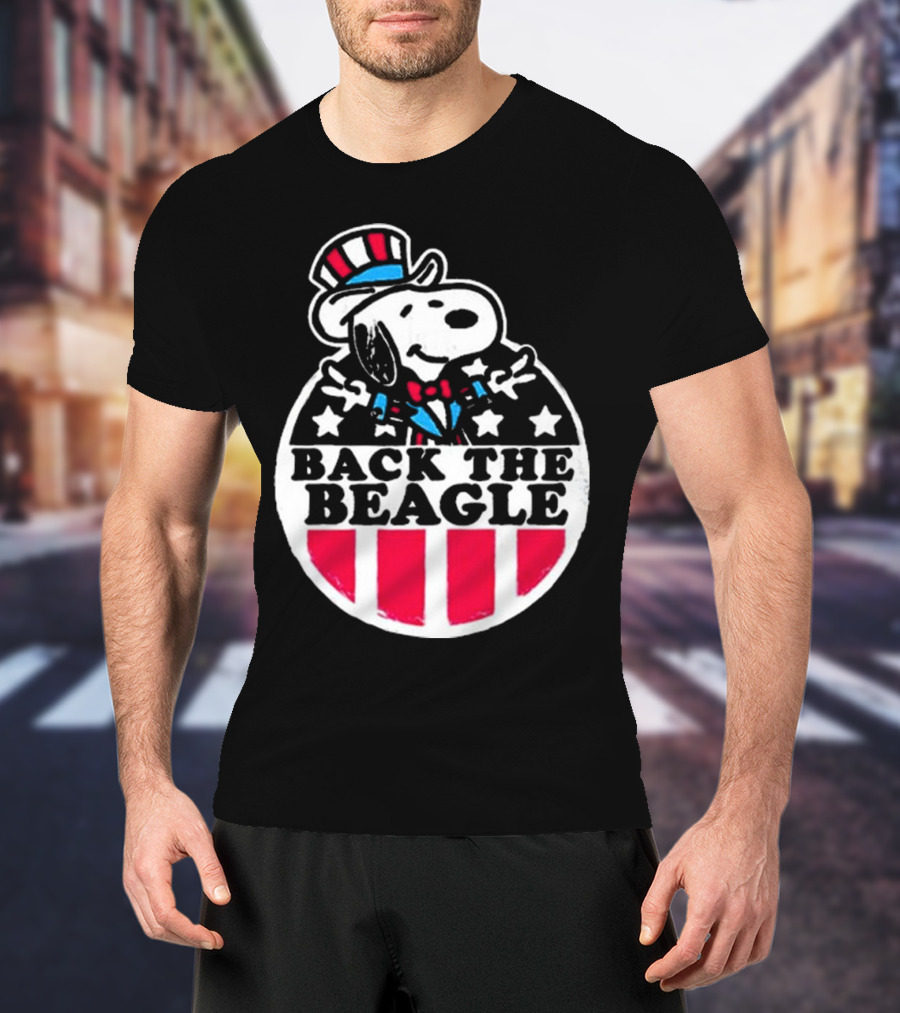 Snoopy Peanuts Back The Beagle Patriotic Uncle Sam T-Shirt