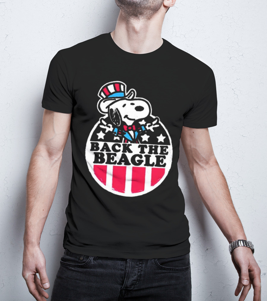 Snoopy Peanuts Back The Beagle Patriotic Uncle Sam T-Shirt