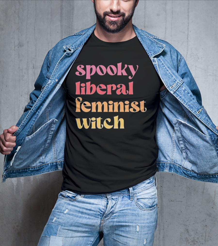 Spooky Liberal Feminist Witch T-Shirt